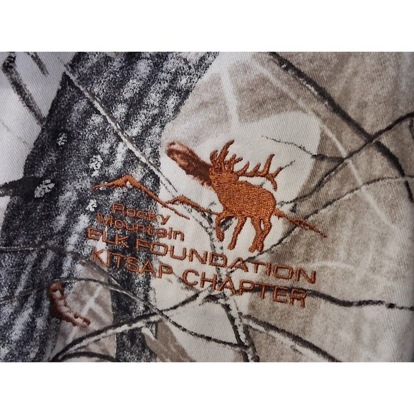 Roper Realtree Shirt Men's Vintage Large Elk Foundation - Picture 4 of 6
